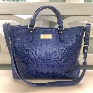 Brahmin Blue Snake Skin Bag
